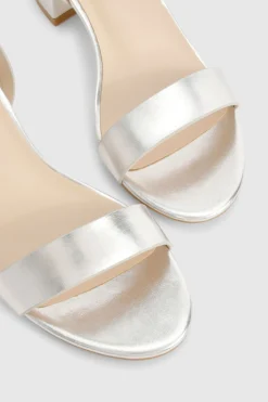 boohoo Talons bas à bloc métalliques à peine perceptibles< Chaussures Festives|Chaussures À Talons