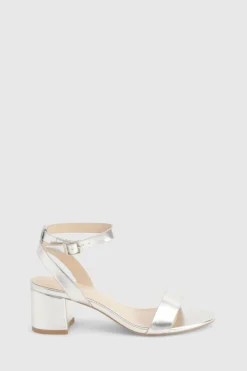 boohoo Talons bas à bloc métalliques à peine perceptibles< Chaussures Festives|Chaussures À Talons