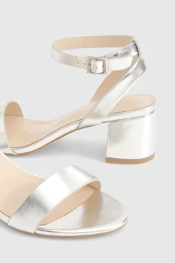 boohoo Talons bas à bloc métalliques à peine perceptibles< Chaussures Festives|Chaussures À Talons