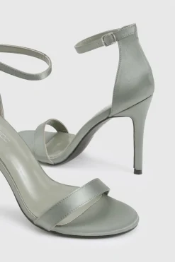 boohoo Talons basiques en satin à peine perceptibles<Femme Chaussures Festives|Chaussures À Talons