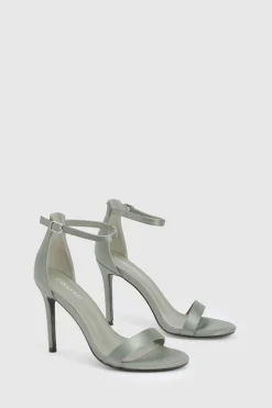 boohoo Talons basiques en satin à peine perceptibles<Femme Chaussures Festives|Chaussures À Talons