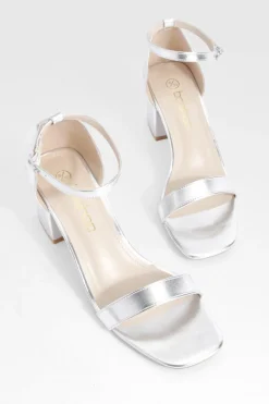 boohoo Talons bas métalliques à peine visibles< Chaussures Festives|Chaussures À Talons