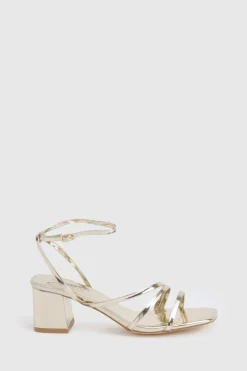 boohoo Talons à bloc bas en coupe large avec détails triple bride< Chaussures Festives|Chaussures À Talons
