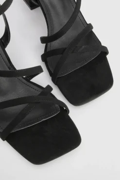 boohoo Talons Bloc À Brides En Synthétique Coupe Large< Chaussures Festives|Chaussures À Talons