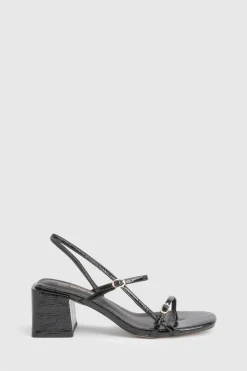 boohoo Talons à bride arrière en bloc bas avec détail de boucle< Chaussures Festives|Chaussures À Talons