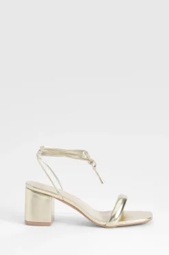 Talons compensés bas métalliques enveloppants