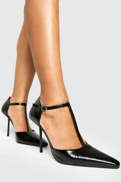 boohoo Talons de chaussures de ville avec détail T-Bar< Chaussures Festives|Chaussures À Talons
