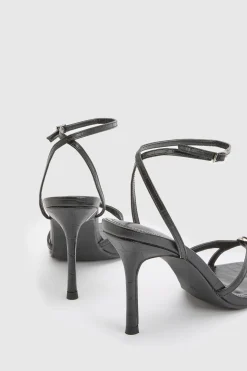 Talons À Deux Brides Avec Boucle Effet Croco