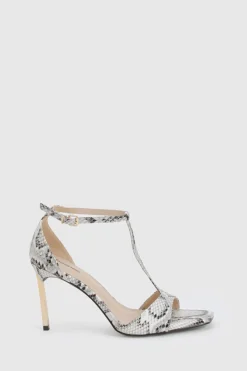 boohoo Talons à deux parties avec détail T-bar et imprimé synthétique< Chaussures Festives|Chaussures À Talons