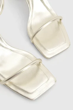 boohoo Talons à deux parties pour pieds larges – Bout carré< Chaussures Festives|Chaussures À Talons