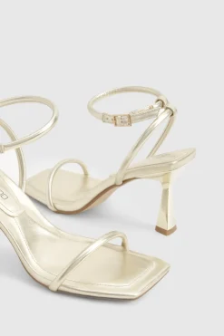 boohoo Talons à deux parties pour pieds larges – Bout carré< Chaussures Festives|Chaussures À Talons