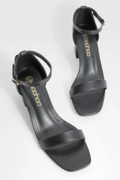 Talons à talon bas, coupe large et minimalistes