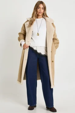 Teddy Trim Maxi Aviator