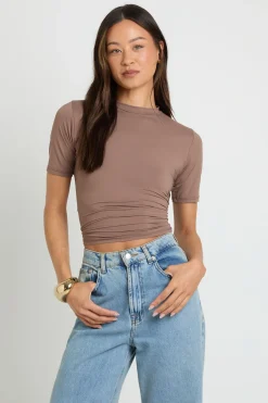 boohoo Tee Col Rond Seconde Peau Longueur Tall Pour Tous Les Jours<Femme Tops
