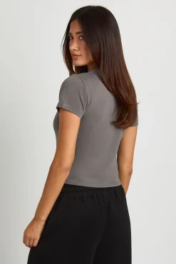 Tee-shirt Court Baby Tee Bonne Chance Pour Me Remplacer
