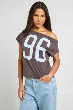 Tee-shirt Graphique 96 Épaule Dénudée