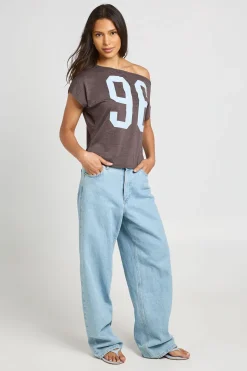 Tee-shirt Graphique 96 Épaule Dénudée