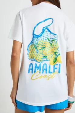 boohoo Tee-shirt Imprimé Citrons De La Côte Amalfitaine Recto Verso<Femme Tops