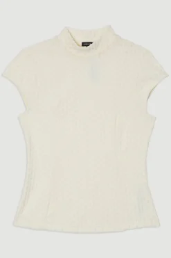 Textured Jersey Top