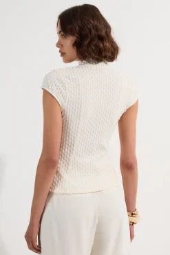 Textured Jersey Top