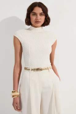 Textured Jersey Top