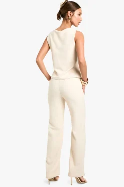 boohoo Textured Wide Leg Trouser<Femme Pantalons