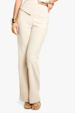 boohoo Textured Wide Leg Trouser<Femme Pantalons