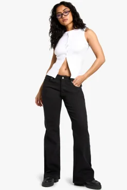 boohoo The Low Waist Bootcut Jean<Femme Denim|Jeans