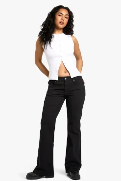 boohoo The Low Waist Bootcut Jean<Femme Denim|Jeans
