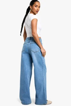 The Petite High Waist Loose Straight Jean
