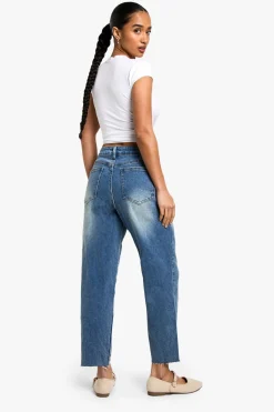 The Petite Mom Jean à Taille Haute