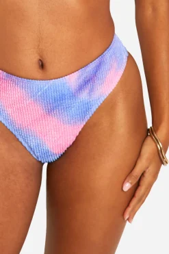 boohoo Tie Dye Froissé Hipster Short de Bikini<Femme Maillots De Bain|Tenues De Plage