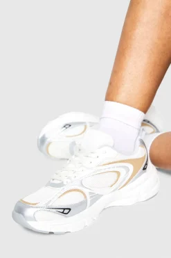 boohoo Tonal Sports Panelled Chunky Trainers< Baskets