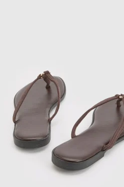 Tongs À Détail Doré