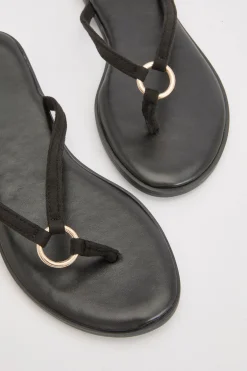 Tongs À Détail Doré
