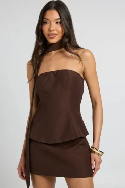 boohoo Top Bandeau Avec Détail Foulard<Femme Tops