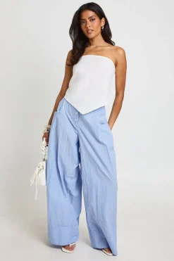 boohoo Top Bandeau Effet Lin Avec Foulard<Femme Tops