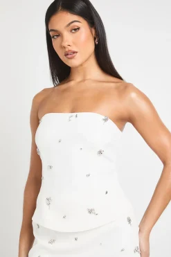 Top bandeau orné de diamants