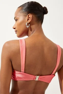 KarenMillen Top bikini bandeau avec détail de rosette<Femme Maillots De Bain|Tenues De Plage