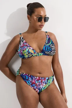 KarenMillen Top Bikini Décolleté Tropical Floral Grande Taille<Femme Maillots De Bain