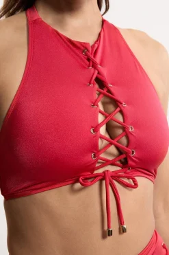 Top Bikini à Détails de Nœuds Slinky