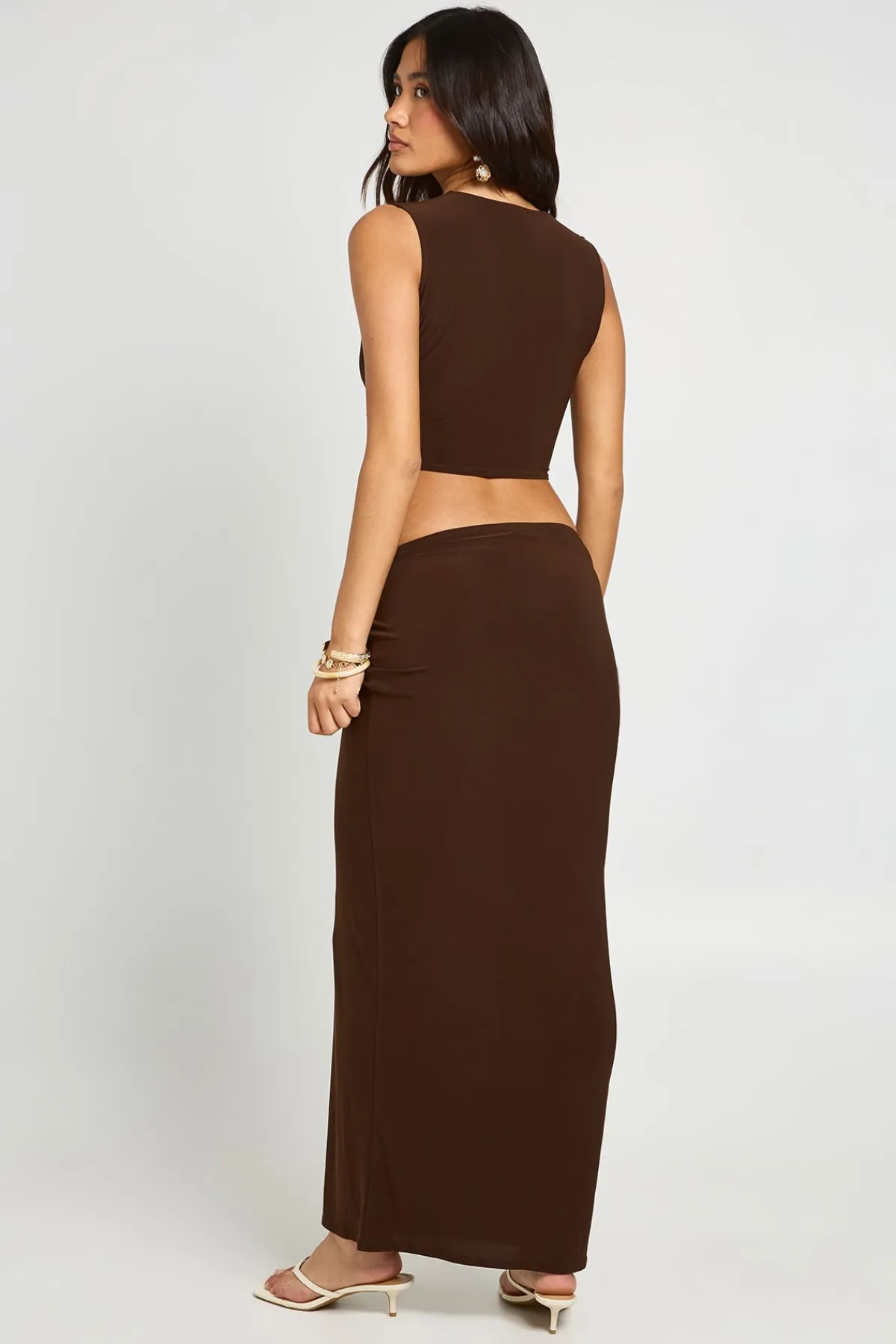 boohoo Top Bralette À Détail Nœud En Tissu Slinky Double Couche<Femme Tops