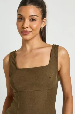 Top Corset Ajusté À Bretelles Larges