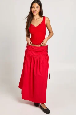 boohoo Top Corset Avec Bonnets Et Ourlet En Dentelle<Femme Satin Et Dentelle|Tops