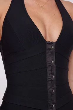 Top Corset Bandage À Dos Nu