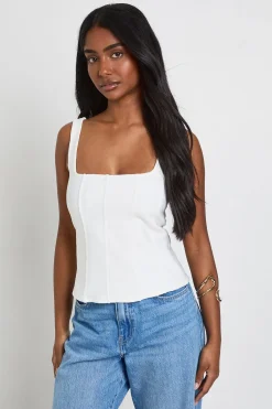 boohoo Top Corset Bandage À Encolure Carrée<Femme Tops