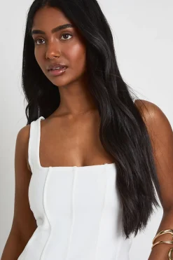 boohoo Top Corset Bandage À Encolure Carrée<Femme Tops