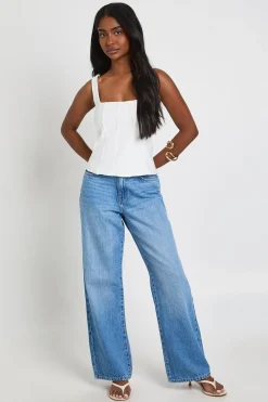 boohoo Top Corset Bandage À Encolure Carrée<Femme Tops