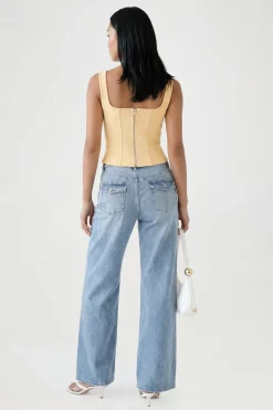 boohoo Top Corset Bandage À Encolure Carrée<Femme Tops