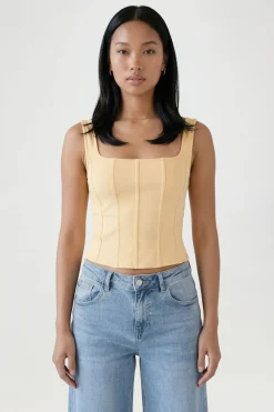 boohoo Top Corset Bandage À Encolure Carrée<Femme Tops